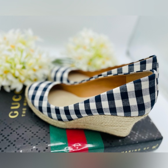 Jcrew gingham espadrille wedges - Picture 3 of 6